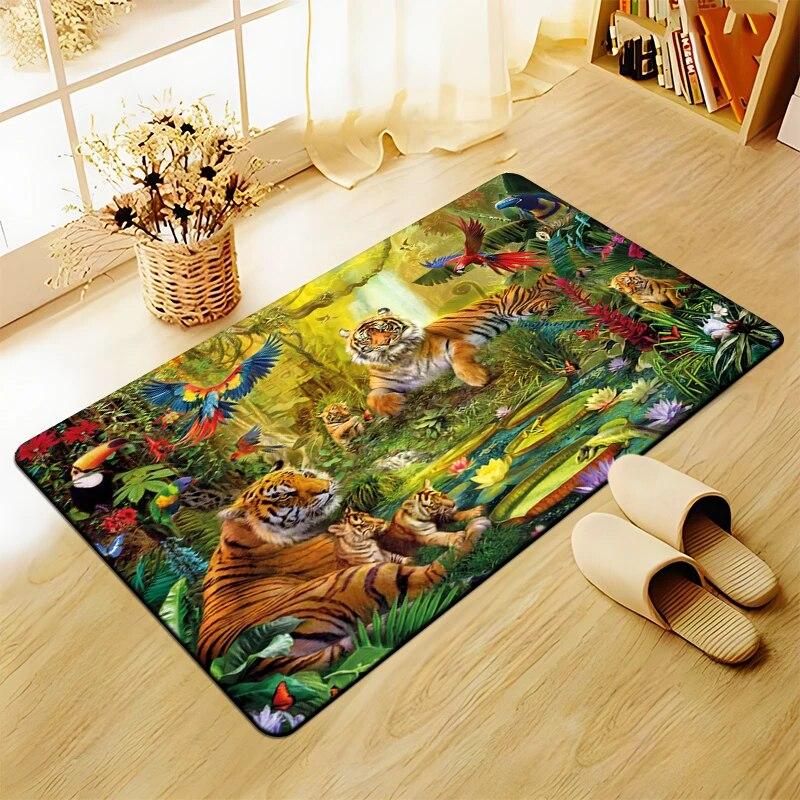 3D Art printing Tiger Printed Carpet for Living Room Large Area Rug Soft Carpet Home Decoration Mats Boho Rugs Dropshipping