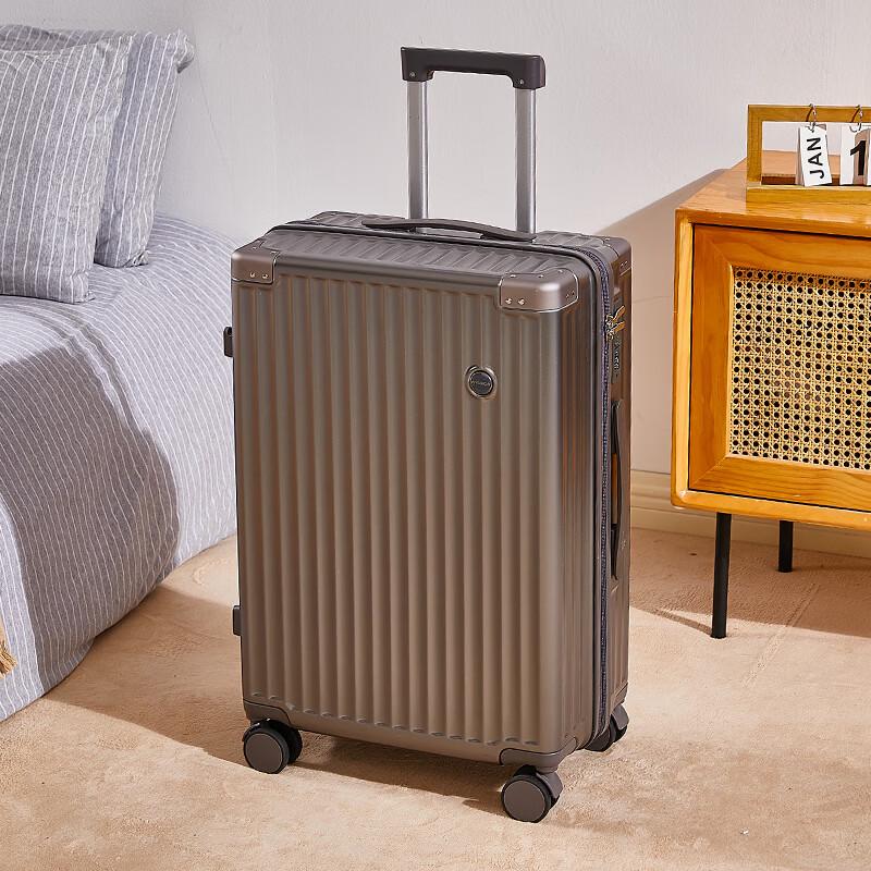 Lidu Rechargeable Luggage with Cup Holder and Silent Wheels 20 inch