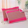 2Pcs Simple Thickened Thickening Pillowcase Colorful Breathable Striped Pillow Cover Soft Washable Cushion Cover Bedroom