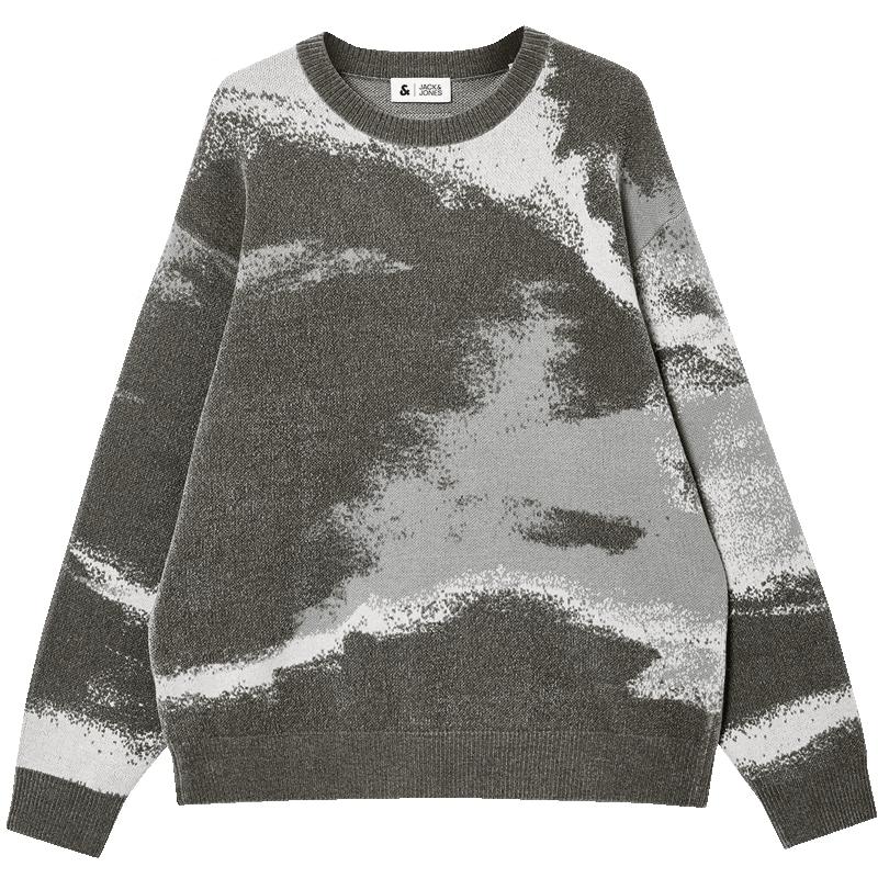 Jack & Jones Men s Tie-Dye Jacquard Pullover Sweater S