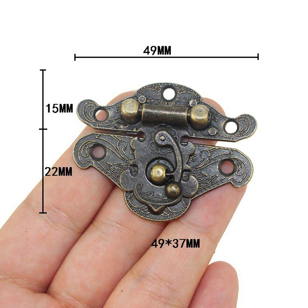 Jewelry Box Hardware Decorate Brass Household Gift Box Furniture  Lock Clasp Lock Buckle Hasps