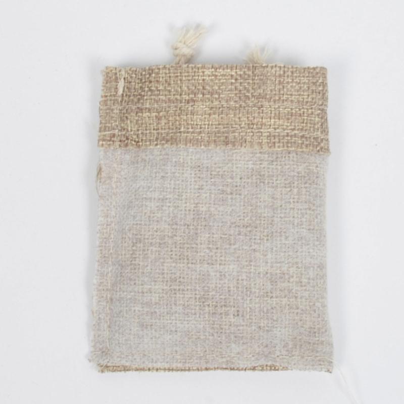 Set of 20 Small Linen Bag with Drawstring Closure Elegant Drawstring Linen Pouches Convenient Jewery Wrapping Pouches