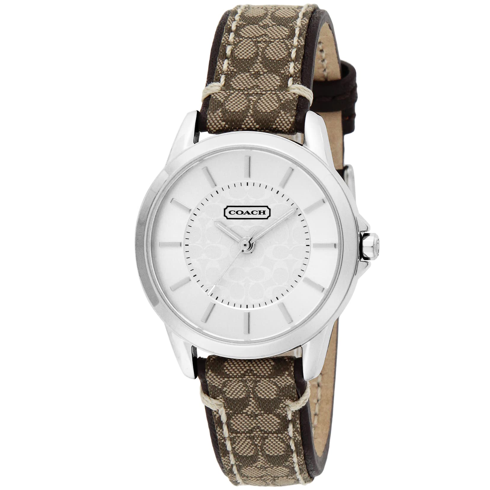 

Часы CLASSIC SIGNATURE Серебряный циферблат из нержавеющей стали Кварцевые часы 31MM 14501525 Коричневый [Coach] Женские [Товар]