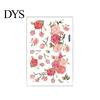 Wall Sticker Flower Colorful Mural Waterproof Self Adhesive Removable Beautify DIY Rose Decal Living Room Background Mirror Decor Art Craft