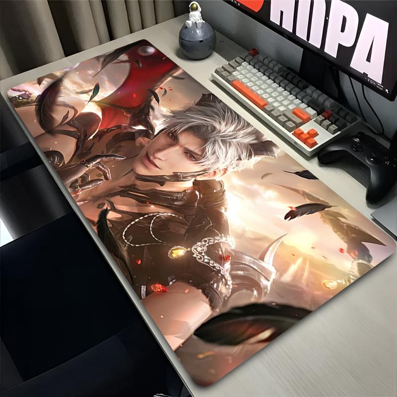 Mouse Pad Laptop Anime Extended Desktop Mat L-love And Deepspace Sylus Computer Gamer Mousepad Gaming Accessories Keyboard Pad