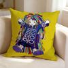 KKikuo Mascot HHoshikun  Square DoubleSided Printed Pillow Case Bedroom Bedside Pillow Sofa Cushion Cover