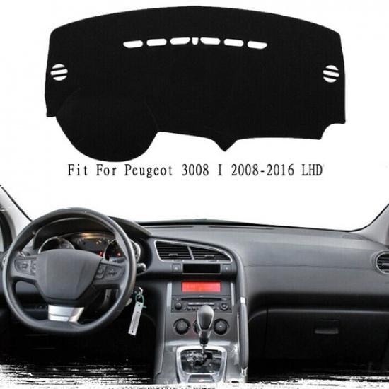 

Car Dash Mat Dashboard Cover Carpet Non-slip For Peugeot 3008 I 2008-2016
