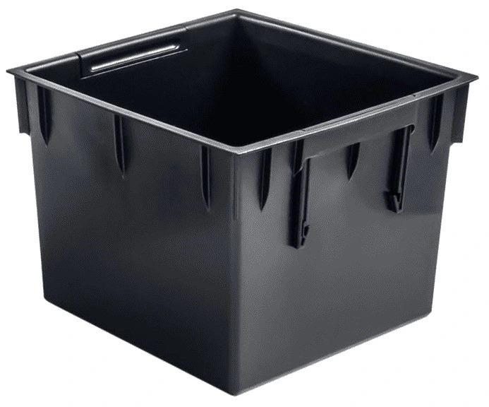 RATO DRTS225L Low Flowerpot with Insert | White