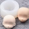 Mehrzweck-Silikon-Gesichtsform für Tonpuppenköpfe, Fondant-Dekorationen und Bastelarbeiten