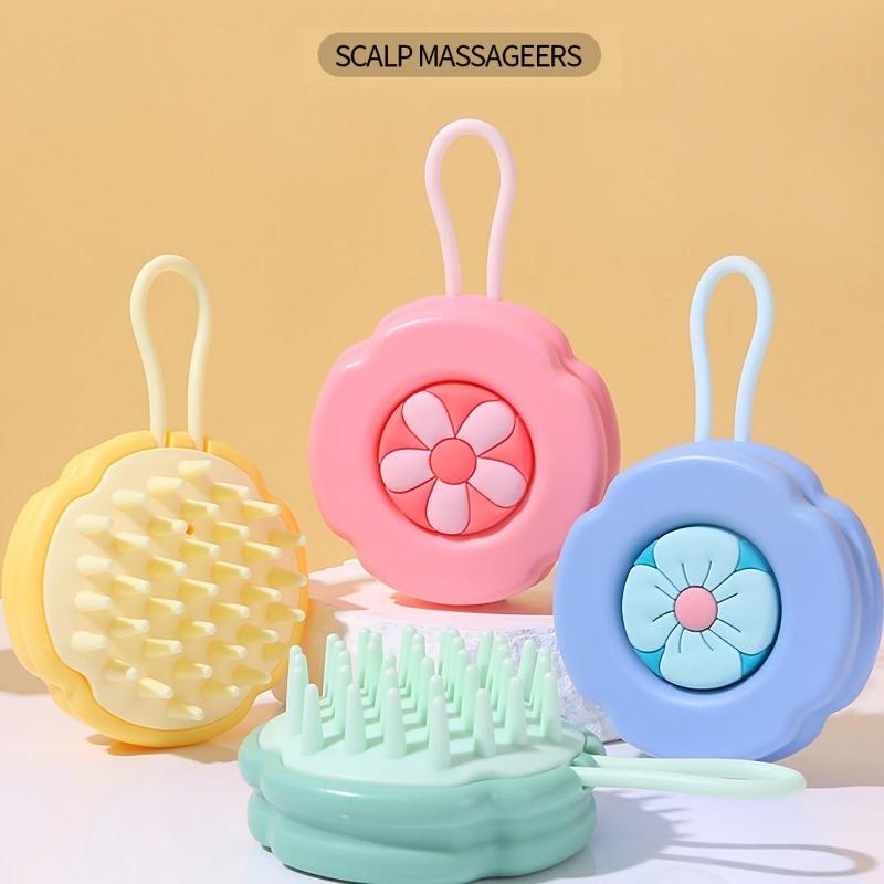 Hair Shampoo Brush Magic Silicone Massage Comb Hanging Scalp Shampoo Comb Universal for Men, Women and Children