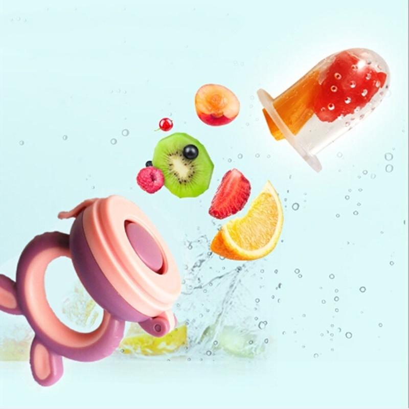 Baby Teether Silicone Pacifier Fruit Feeder Food Nibbler Feeder Soother Nipple