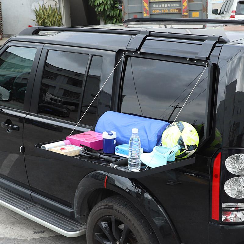 For Land Rover Discovery 4 LR4 2010-1016 Car Rear Window Glass Armor Shelf Storage Racks Foldable Frame Car Exterior Accessories