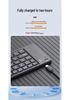 Two-Fold Mini Bluetooth Keyboard: Portable, Universal, Three-System Compatible, with Charging Light and Sound for Office Use