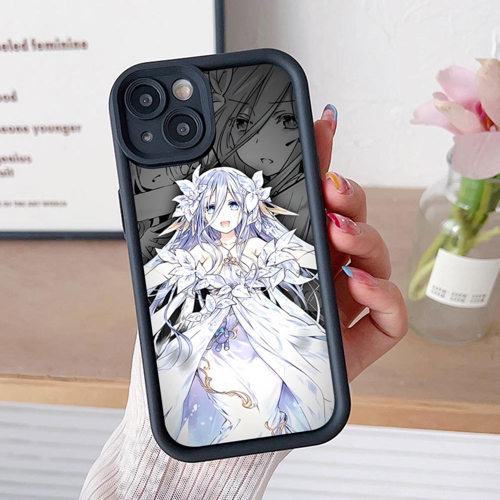 Date a Live Mio Takamiya Phone Case for iPhone 17 16 15 14 13 12 11 Air Pro Max Plus Thicken TPU Colorful Cover Cover Pretty