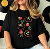 Korean Fashion Tshirt Aesthetic Cute Cat Tomato Print Short Sleeve For Unisex Unisex Minimalist Kitten Crew Neck Tee Versatile Tops