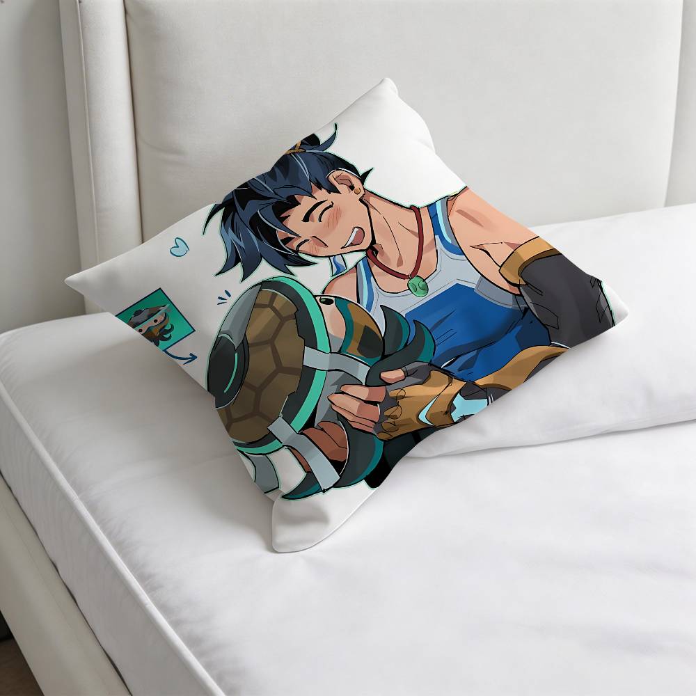 

OOverwatch Wuyang Mizuki Square Pillow Cover Decorative Throw Pillow Case for Sofa Couch Bed Home Car Living Room Decoration 30x30cm