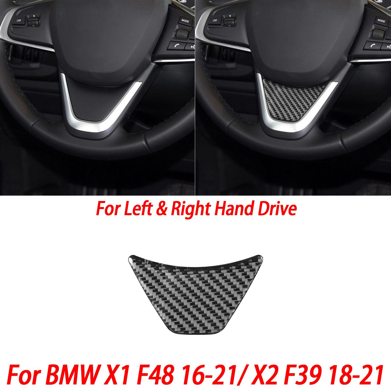 

For BMW X1 F48 X2 F39 16-21 Car Carbon Fiber Accessories Steering Wheel Trim Window Lift Button Cover Gear Shift Panel Sticker Black Plastic