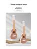 Milky White Peach Core Solid Wood Ukulele with High Aesthetic Appeal