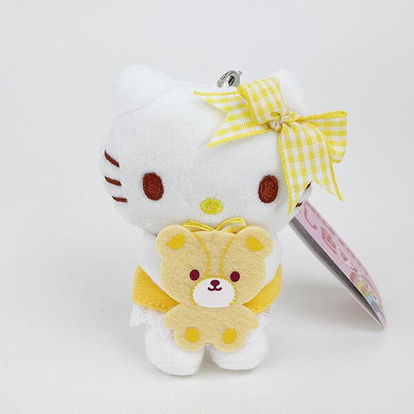 Sanrio Hello Kitty Oshi-Iro Mascot Yellow Keychain Ball Chain