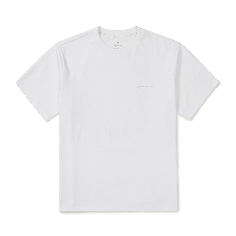 SNOWPEAK Cotton Foam Lettering Short Sleeve T-shirt White (S25MMFTS58)