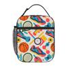 1 Piece Zipper Closure Vibrant Sports  Storage Bag Pocket Fitness School Lunch Food Box Reusable For Lunch Food Bag