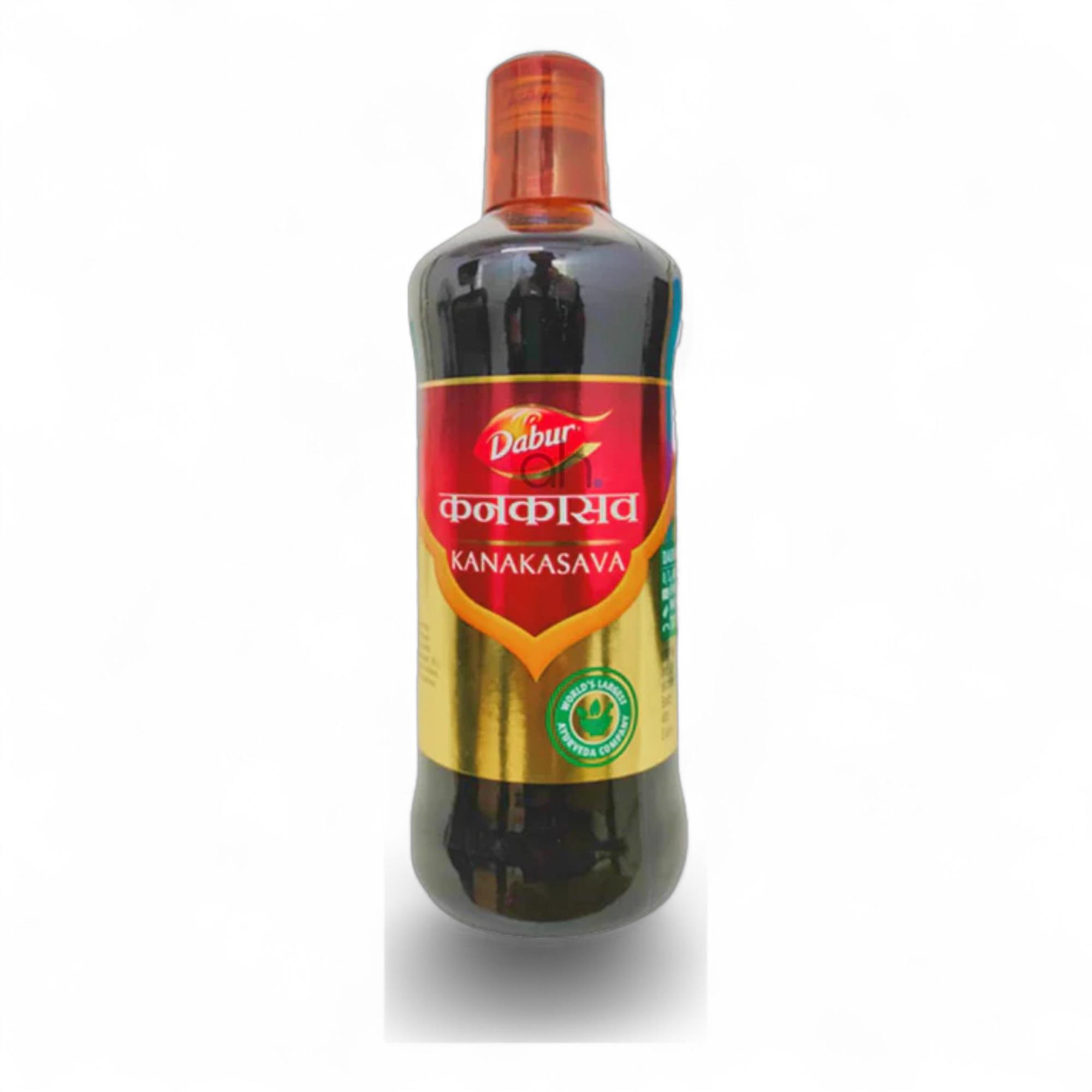 

Dabur Kanakasava Ayurvedic Herbal Syrup 225 ml Pack for Respiratory Wellness and Cough Relief