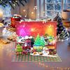 Train Christmas Card With Lights & Music, 3D Pop Up Christmas Tree Cards, Includes Envelope.