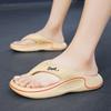 Beach Slippers for Men Wear Resistant Platform Shoes Shiatsu Flip Flops Pvc Adult Comfortable Low Price 2025 Style Sandals Man