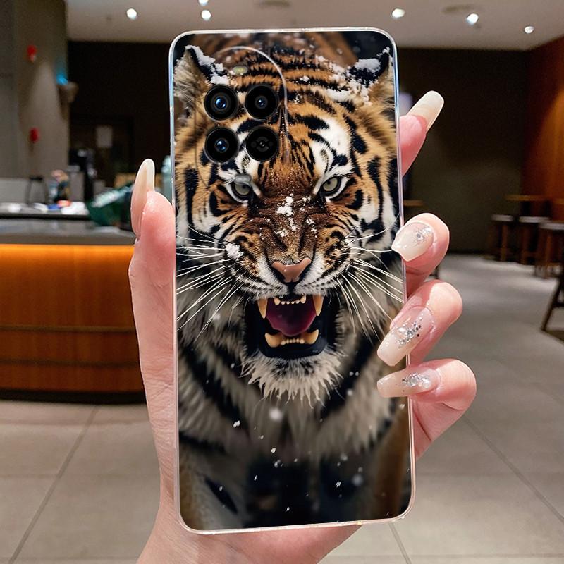 Casing For Huawei Nova 13 Pro Luxury Cute Cool Dragon Flower Pattern Soft silicone Phone Case Back Cover Transparent TPU Shell
