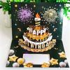 Creative Multicolor Happy Birthday Cards with Envelope Music Lighting Music Postcard Pop Up Craft Blessing Cards Gift
