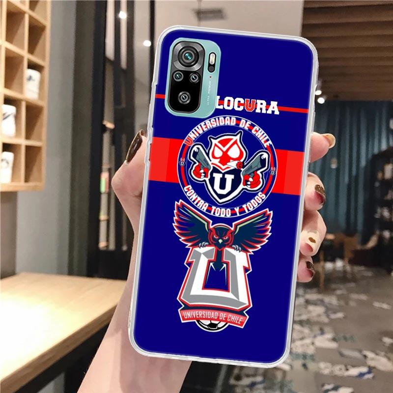De Chile U-University Logo Soft Phone Case For Xiaomi Redmi 14C 13C 13 12C 12 10C 10 10A 9C 9 9A 9T 8 8A 7 7A 6 Pro K70 K40 K20