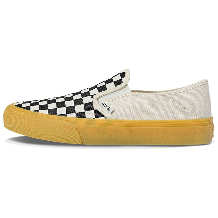 Vans Unisex Slip-On Checkerboard Black Marshmallow Gum VN0A5HYQ1KP 36
