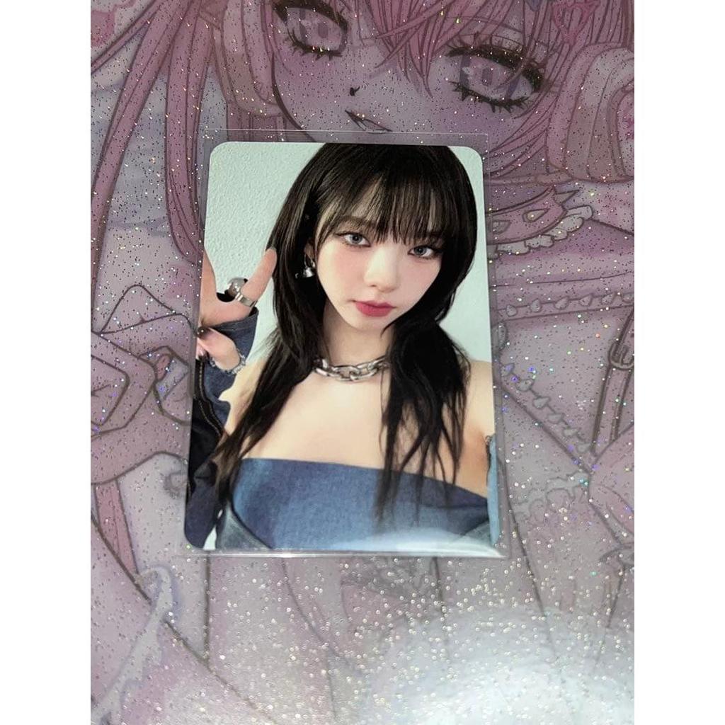 Used aespa Karina trading card pink christmas acrylic stand