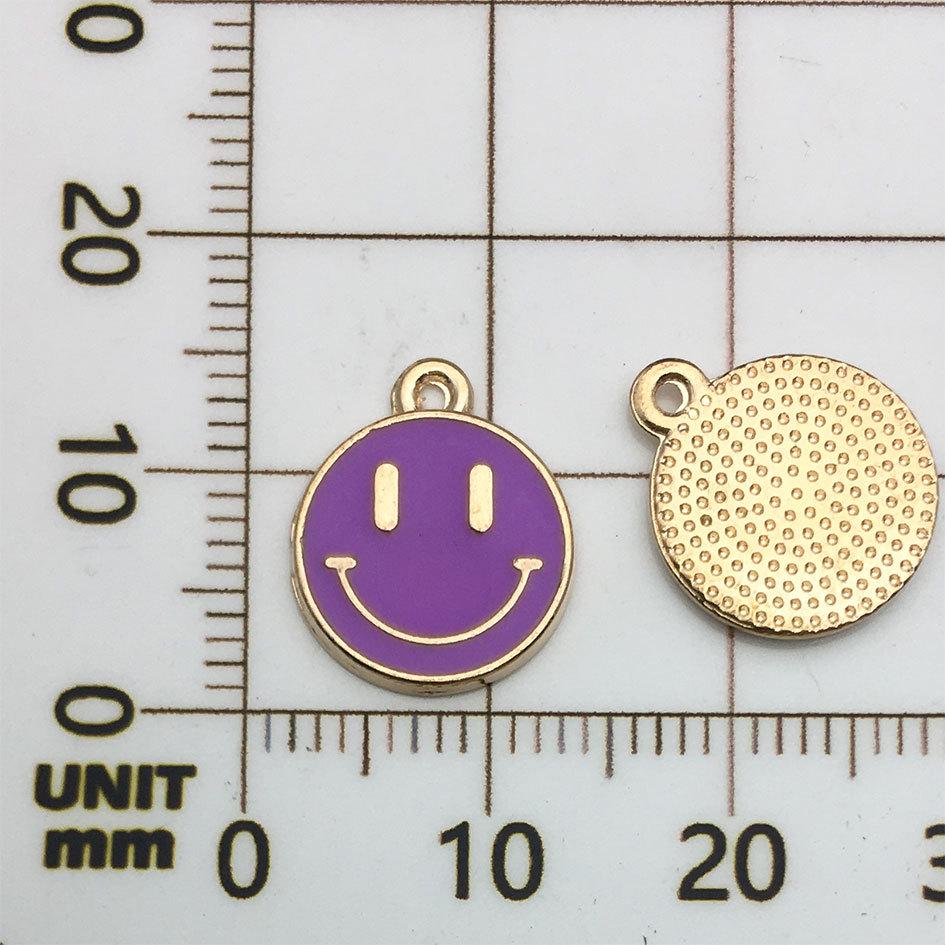 

Подвеска-смайлик в корейском стиле, многоцветная, из сплава, для самостоятельного изготовления украшений и цепочек для телефонов