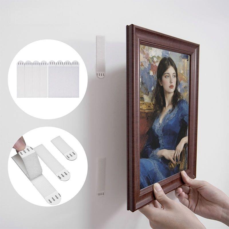 No Trace Removable Photo Art Hanging Device Easy to Remove Wall-mounted Photo Frame Velcro Fasteners Invisible Photo Frame