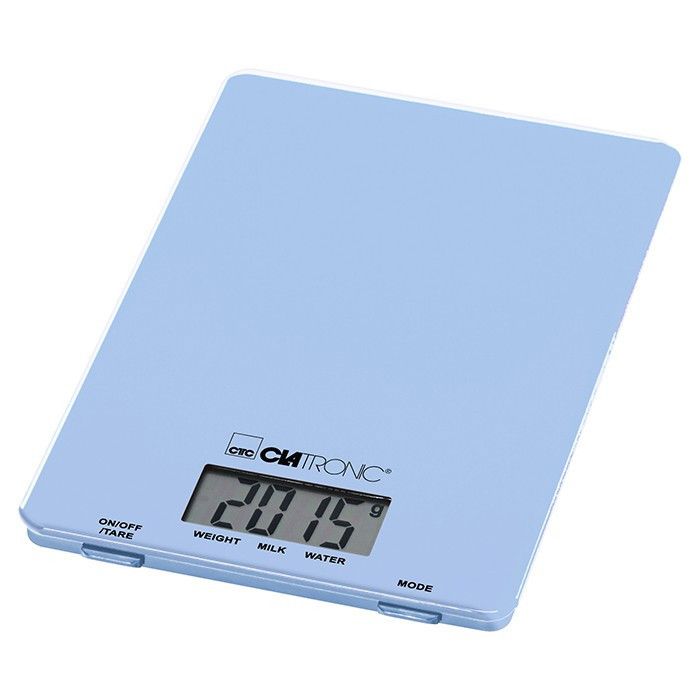 Balance de cuisine - Clatronic - KW 3626 - Bleu - Écran LCD - Capacité 5 kg