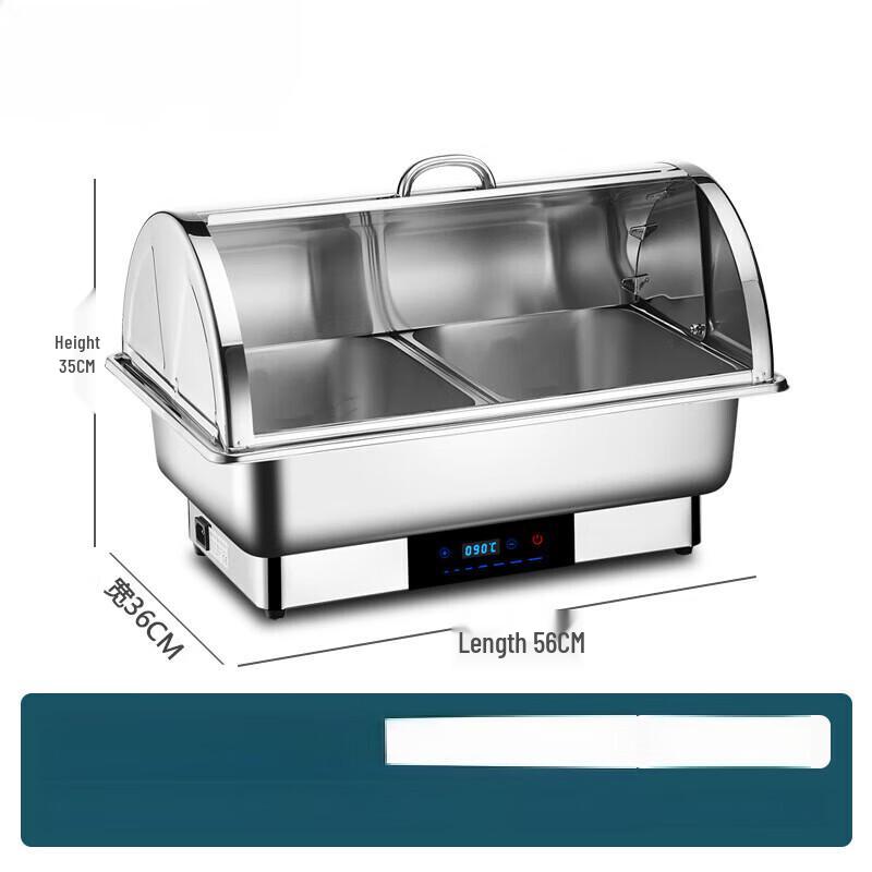 ZISIZ Electric Stainless Steel Buffet Food Warmer