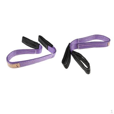 2x 3.3ft/ 10kg Double-layer Heavy Duty Tow Strap Rope Lifting Towing Pull Cable 2200lbs with