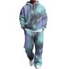 Men's Hoodie and Sweatpants Set with Elastic Waist, Casual Two Piece Outfit