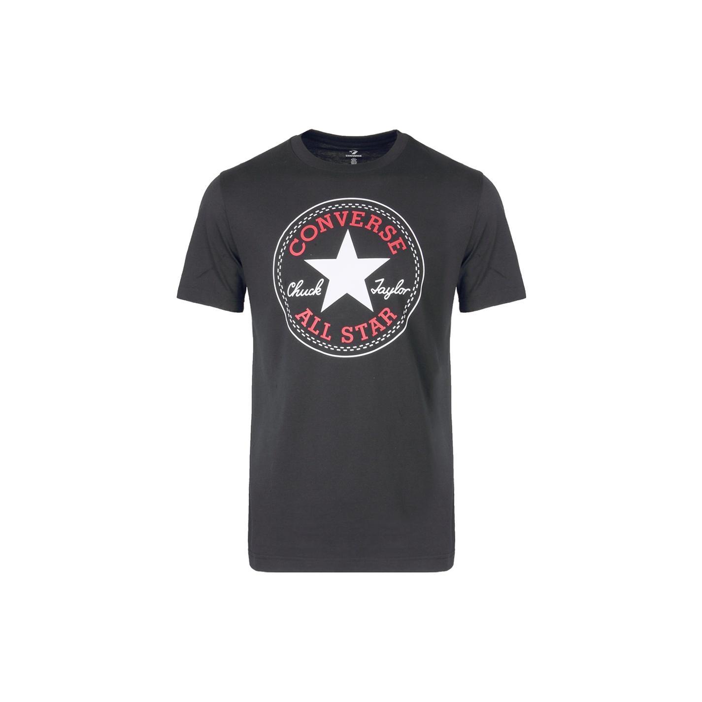 Converse Chuck Patch T-Shirt Asia Sizing Black Men s 10007862-A01 M
