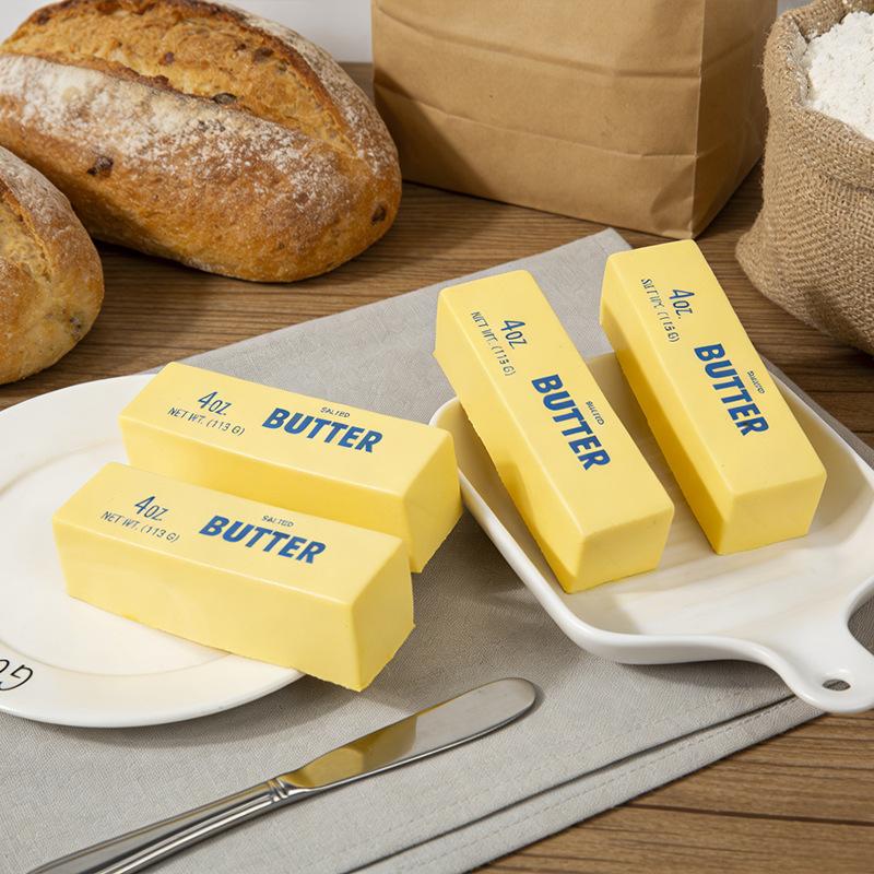 Weicher Langsam Zurückfedernder Butterstift Quetschspielzeug Realistische Butterstifte Dekompressions-Fidget-Spielzeug