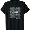 Jesus rettet Johannes 3 16 Christliches Design T-Shirt
