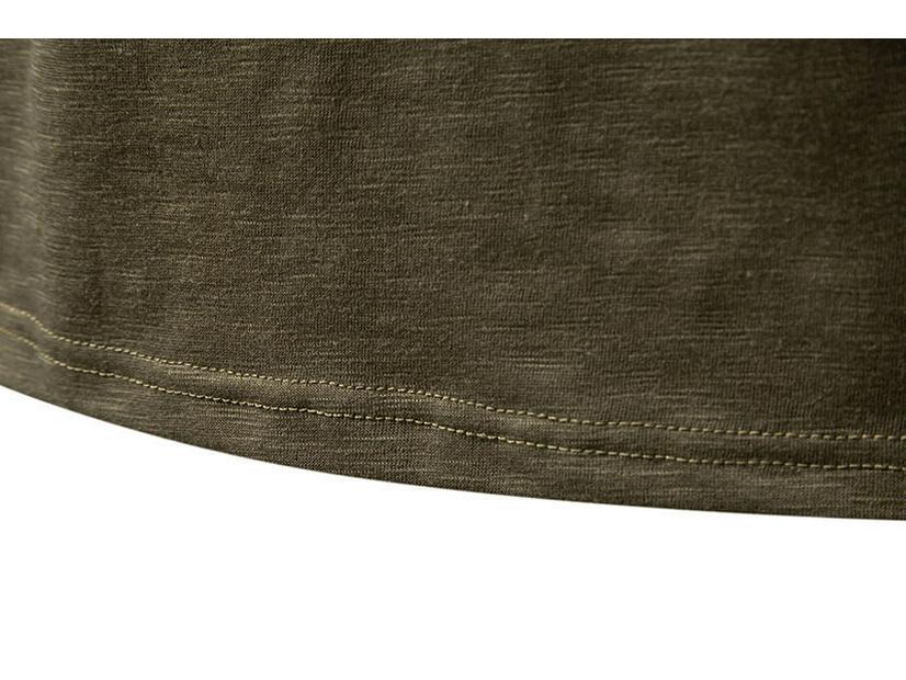 Men's Bamboo Cotton Henley Long-Sleeve T-Shirt - Spring Fashion Casual Top