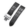 Echtes Kalbsleder Uhrenarmbänder Slub-Muster 20mm 23mm Uhrenarmband für Cartier Santos für Herren Damen Faltschließe Armband