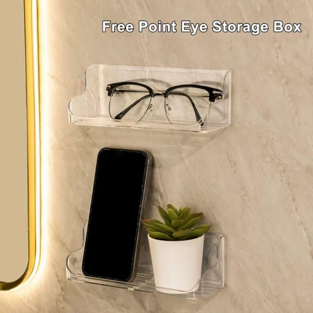 Multifunctional Glasses Storage Holder Punch-Free Eyeglass Organization Stand Rack