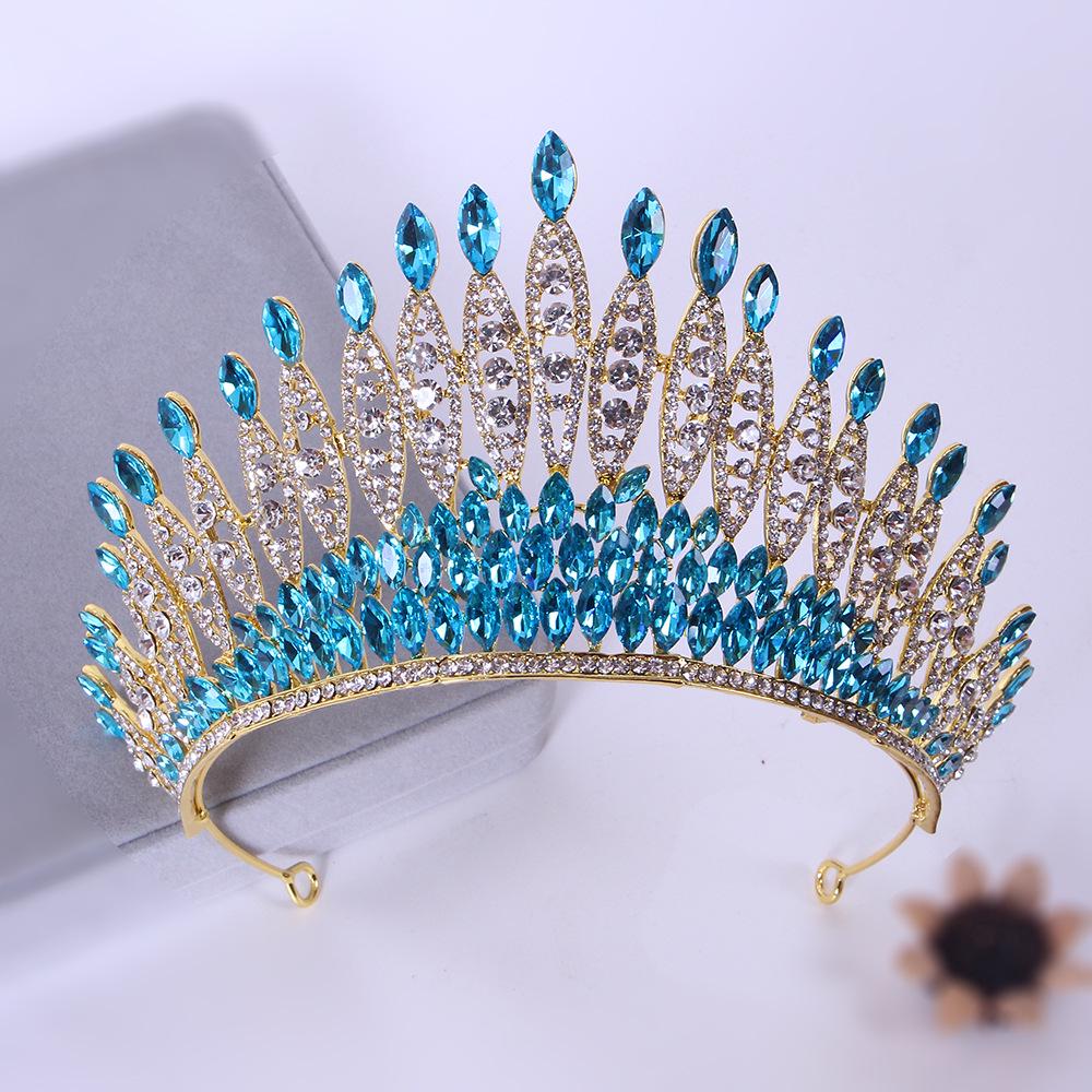 Luxury Rhinestone Tiara: European & American Pageant Headband for Car Shows, Weddings, and Models