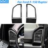 For Ford F-150 Raptor 2015-2020 Real Carbon Fiber Both Side Dashboard Air Outlet Vent Trim Cover Car Modification Accessories