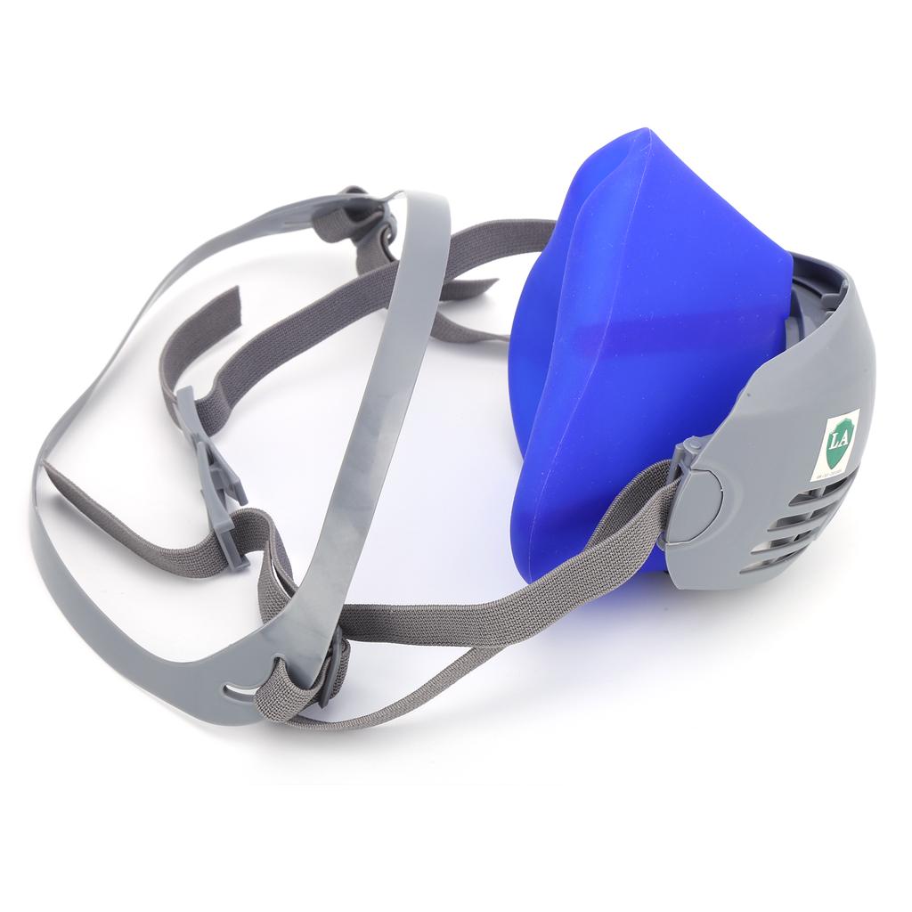 Halvansiktsmask Återanvändbar Bekväm Partikelskyddad Dammavvisande Silikongel för Människoskydd