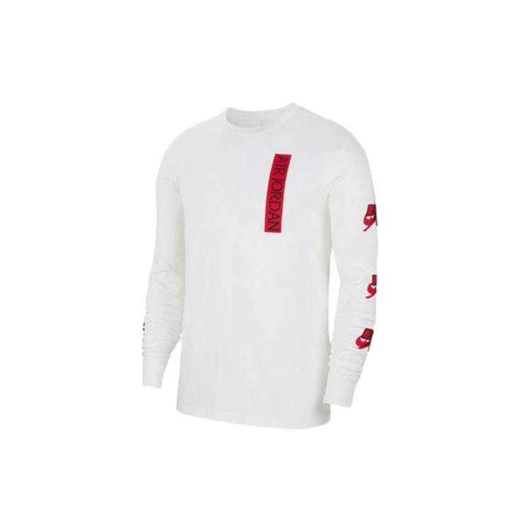 Jordan Sweatshirts Men s White Crew Neck Moderate Regular CN3504-100 M
