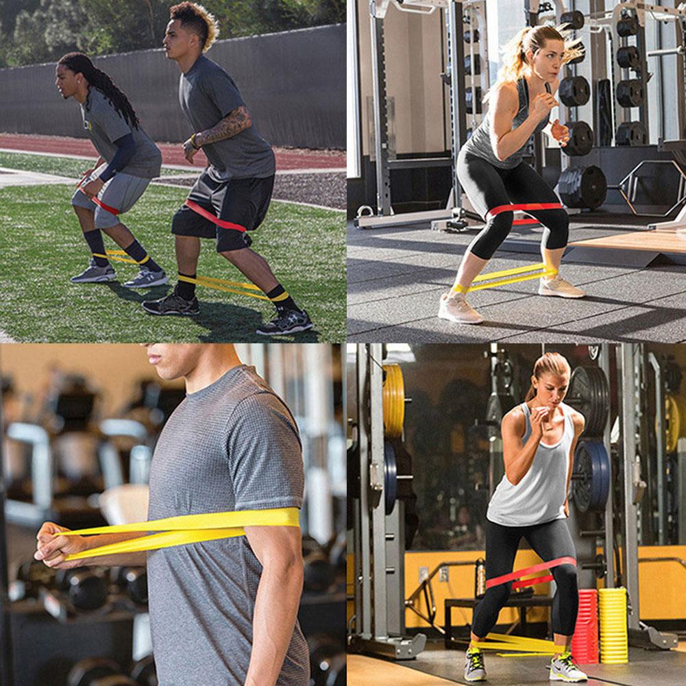 Portable Yoga Training Fitness Band Wear-resistant Elastic Resistance Bands Exercise Workout Equipment